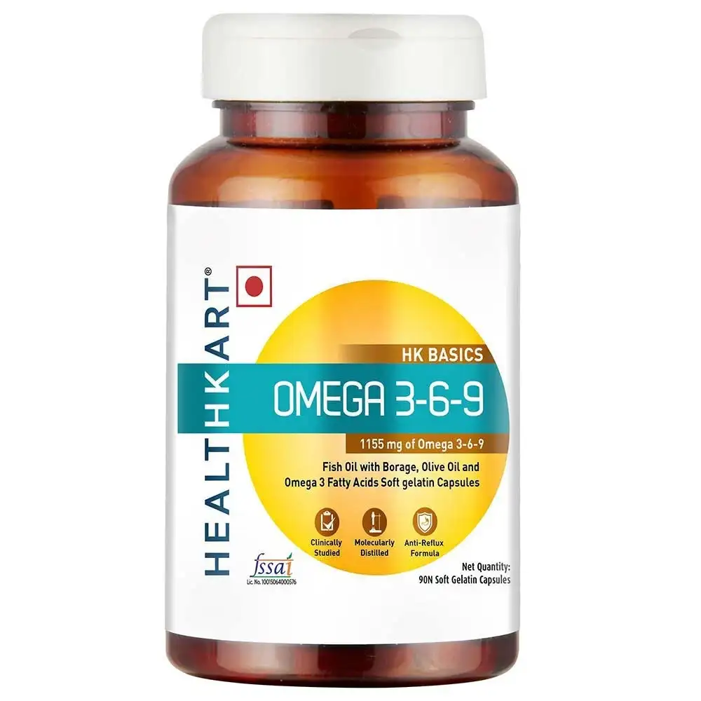 Healt Omega 3-6-9 with 157mg EPA and 105mg DHA OP,  90 capsules