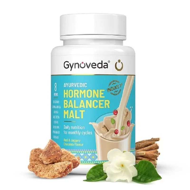 Gynoveda Ayurvedic Hormone Balancer Malt For Healthy Periods - Chocolate Flavour