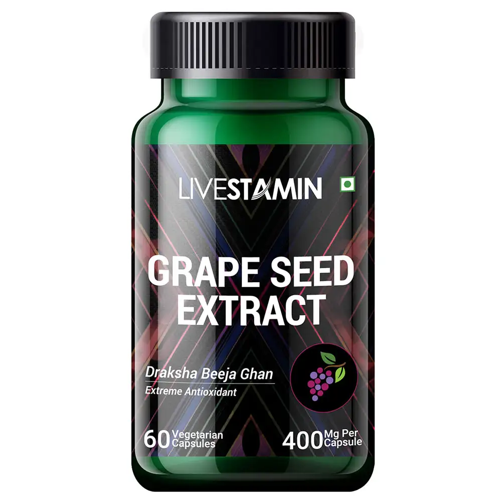 Livestamin Grape Seed Extract,  60 capsules