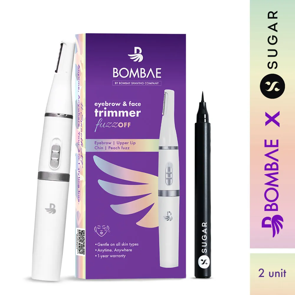 Bombae X SUGAR Dream Eyes Kit - Trimmer & Eyeliner (Black)