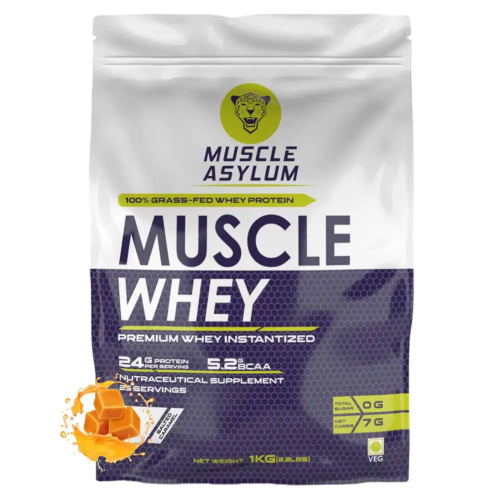 Muscle Asylum Muscle Whey Protein Powder,  2.2 lb  Salted Caramel