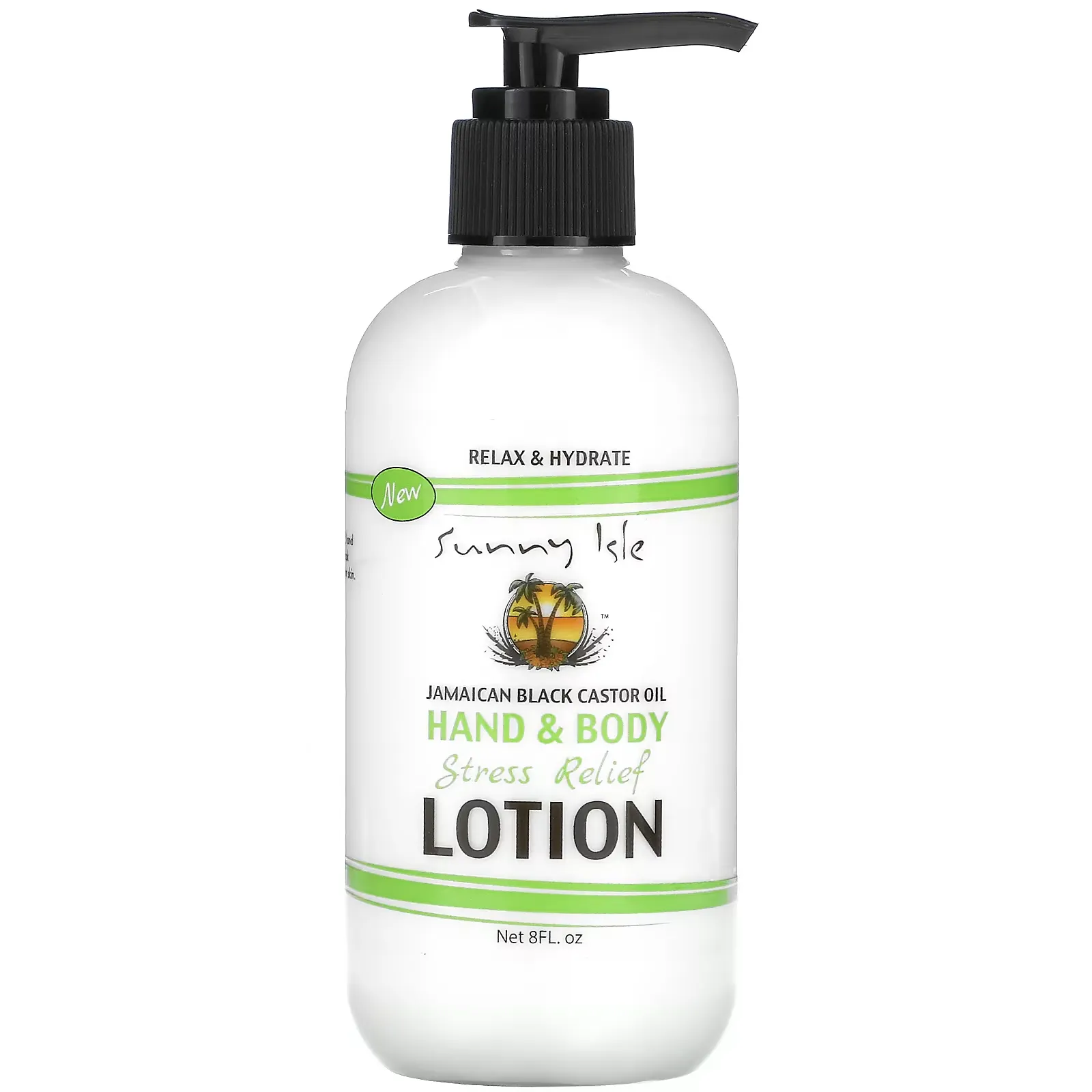 Jamaican Black Castor Oil, Hand & Body Stress Relief Lotion, 8 fl oz