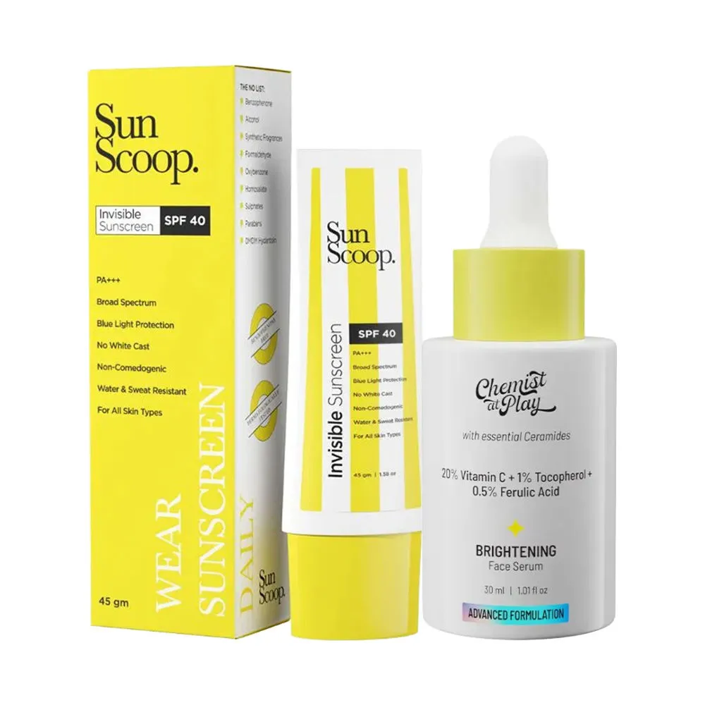 Chemist at Play 20% Vitamin C Serum And Sunscoop Invisble Sunscreen