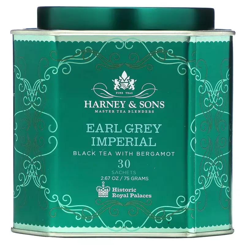 Earl Grey Imperial, Black Tea with Bergamot, 30 Sachets, 2.67 oz (75 g)