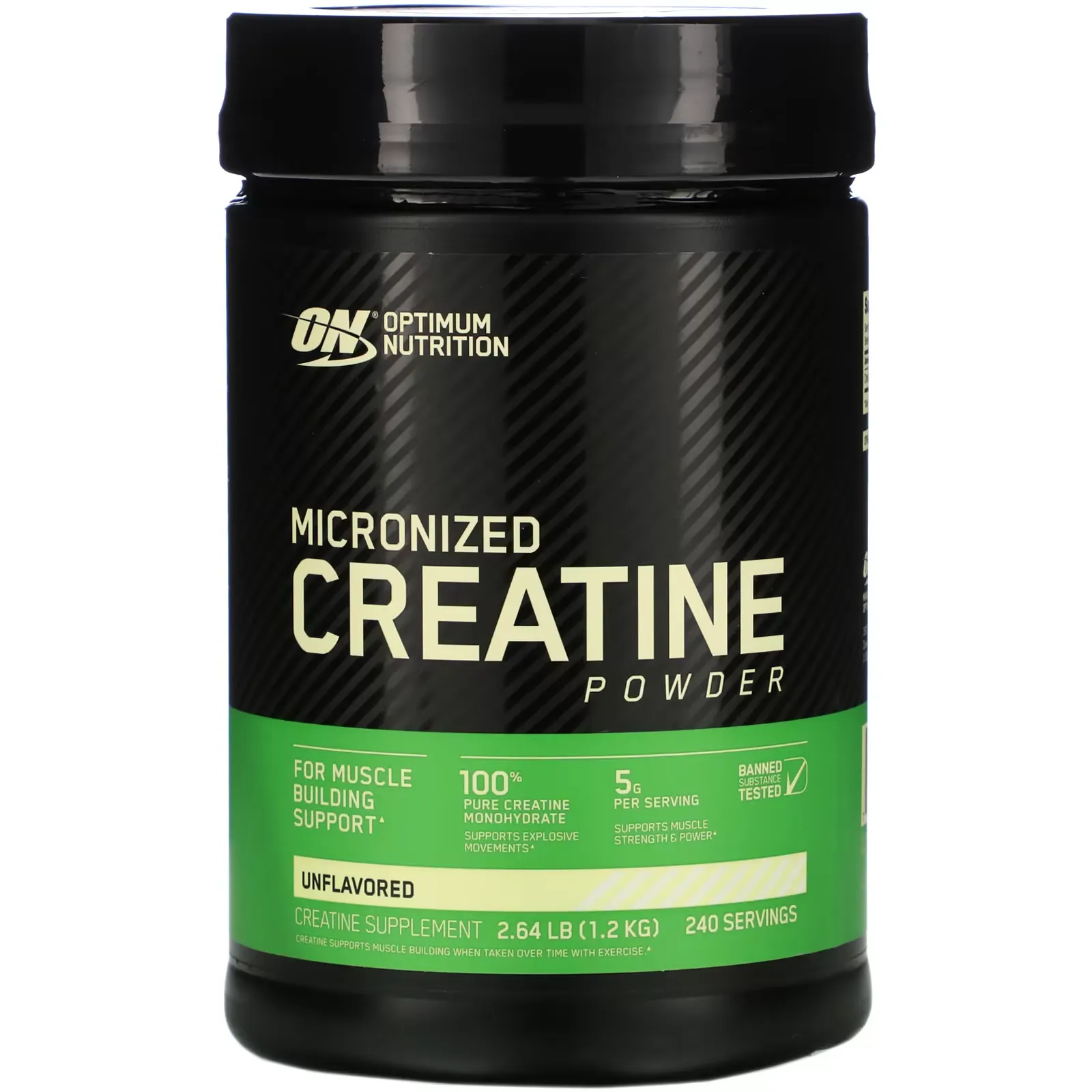 Micronized Creatine Powder, Unflavored, 2.64 lb (1.2 kg)