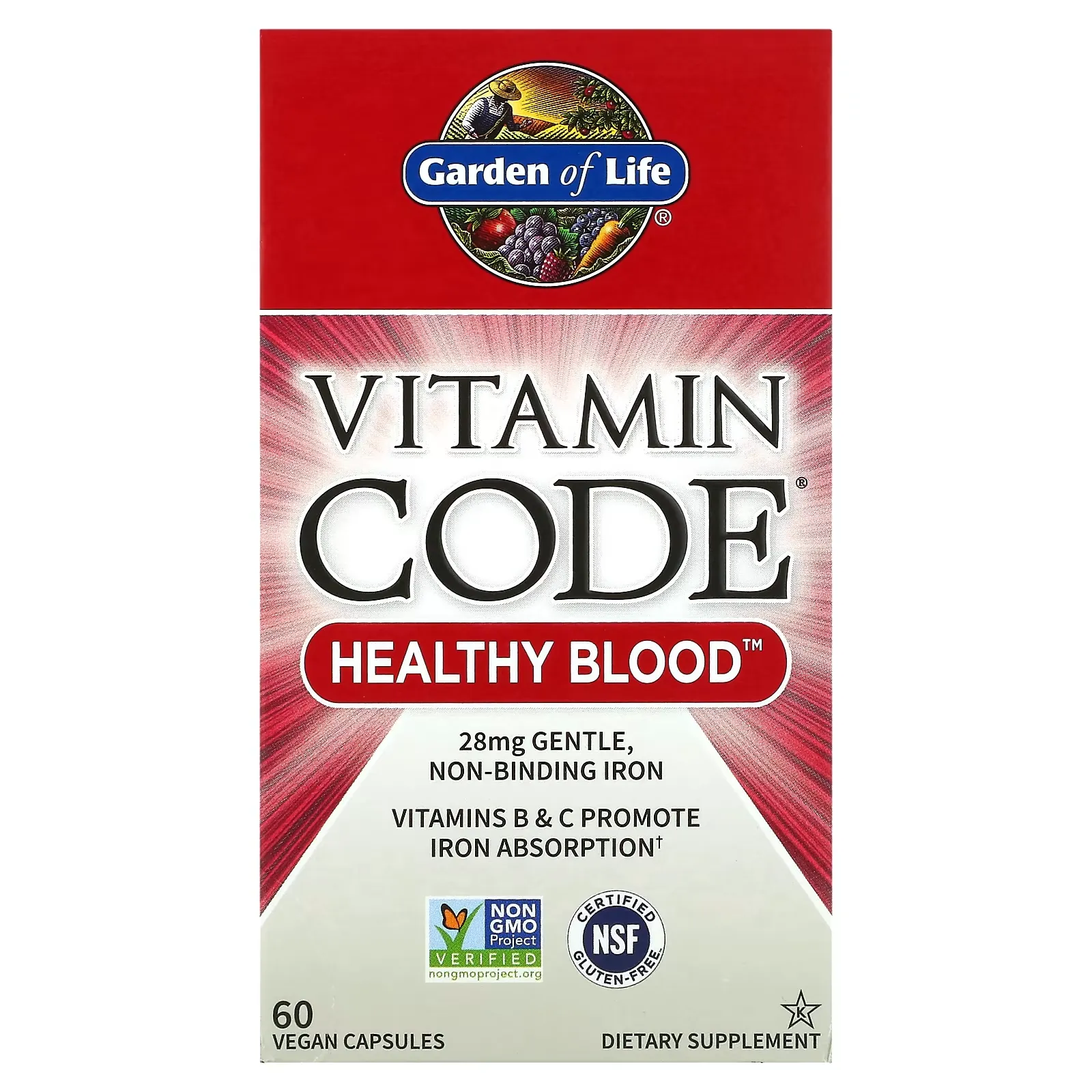 Vitamin Code, Healthy Blood, 60 Vegan Capsules