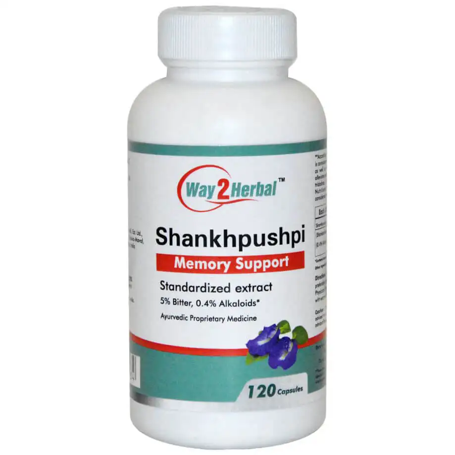 Way2Herbal Shankhpushpi,  120 capsules