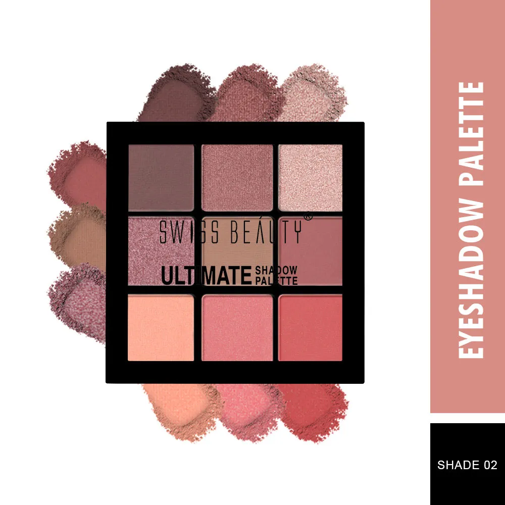 Swiss Beauty Ultimate 9 Pigmented Colors Eyeshadow Palette