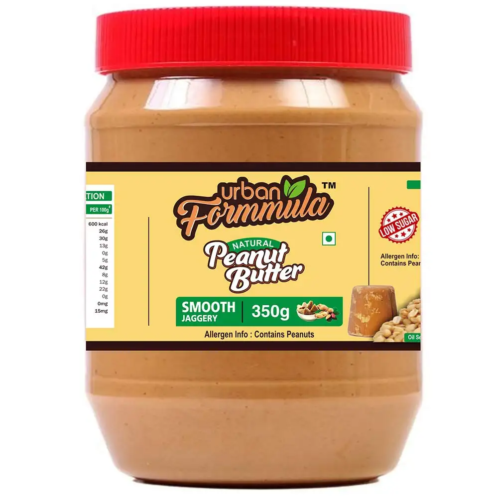 Urban Formmula Jaggery Peanut Butter,  350 g  Smooth