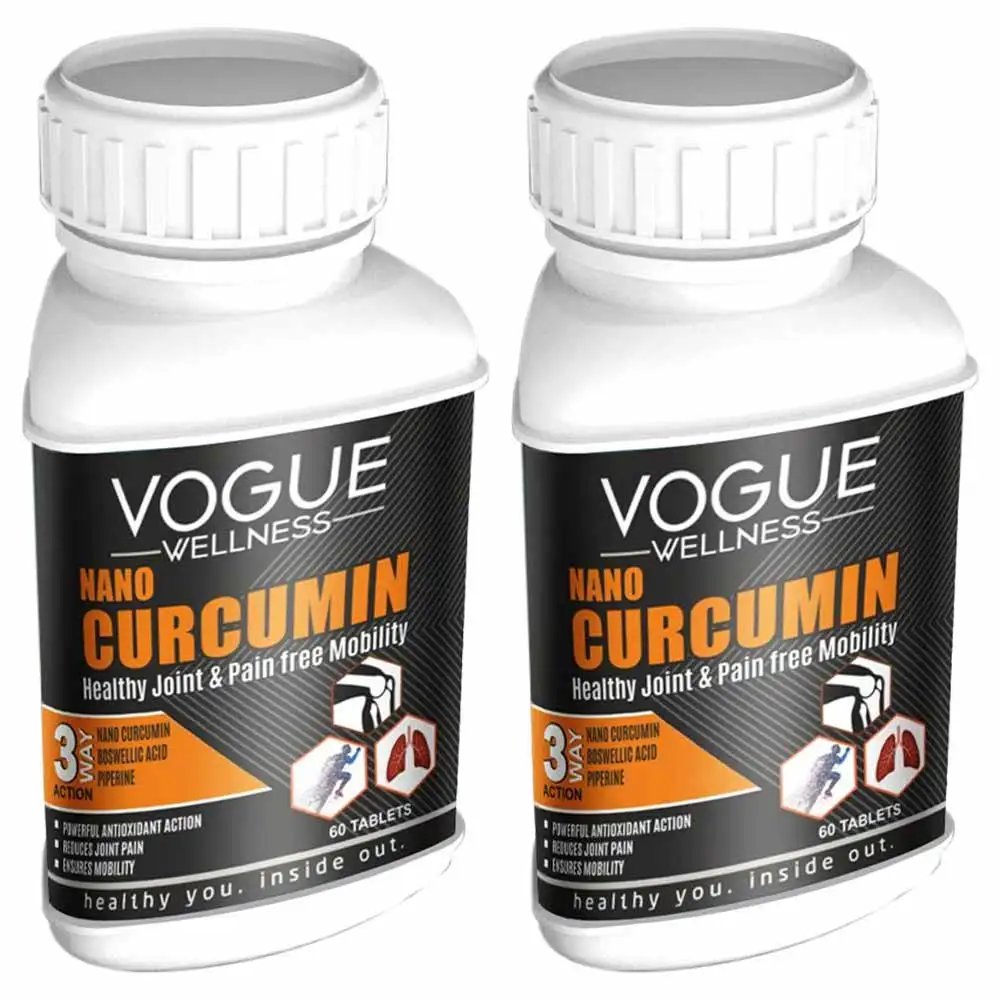 Vogue Wellness Nano Curcumin - Pack of 2,  60 tablet(s)