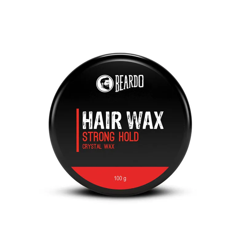 Beardo Stronghold Hair Wax for Men,| Crystal Gel, Glossy Finish, Strong Hold Hair Styling Wax