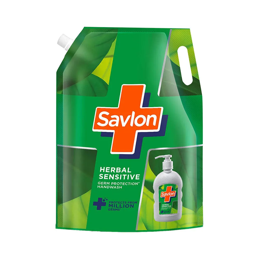 Savlon Herbal Sensitivel Ph Balanced Liquid Handwash Refill Pouch