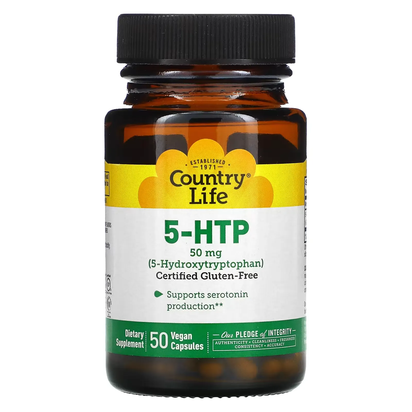 5-HTP, 50 mg, 50 Vegan Capsules