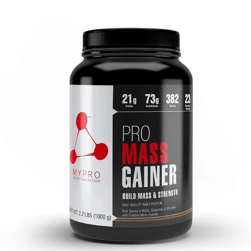 MYPRO SPORT NUTRITION High Protein Pro Mass Gainer Supplement Powder - Vanilla Ice Cream Flavour