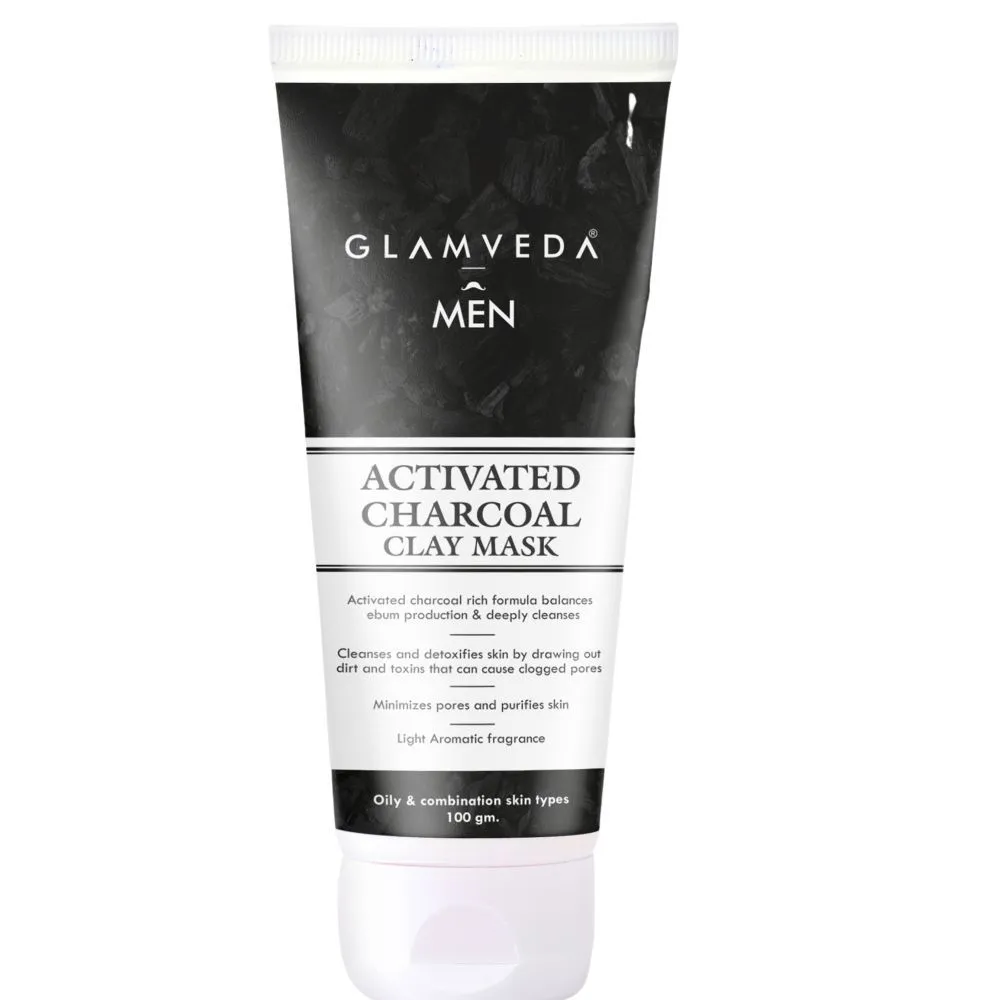 Glamveda Men Activated Charcoal Detox Clay Mask