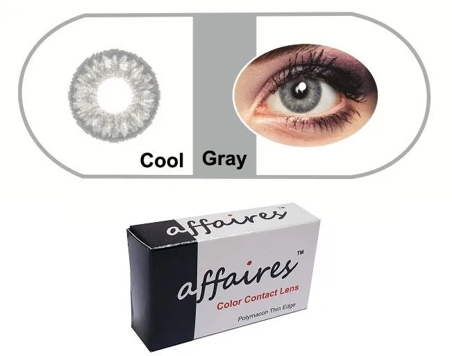 Affaires Color Contact Lenses - Cool Grey