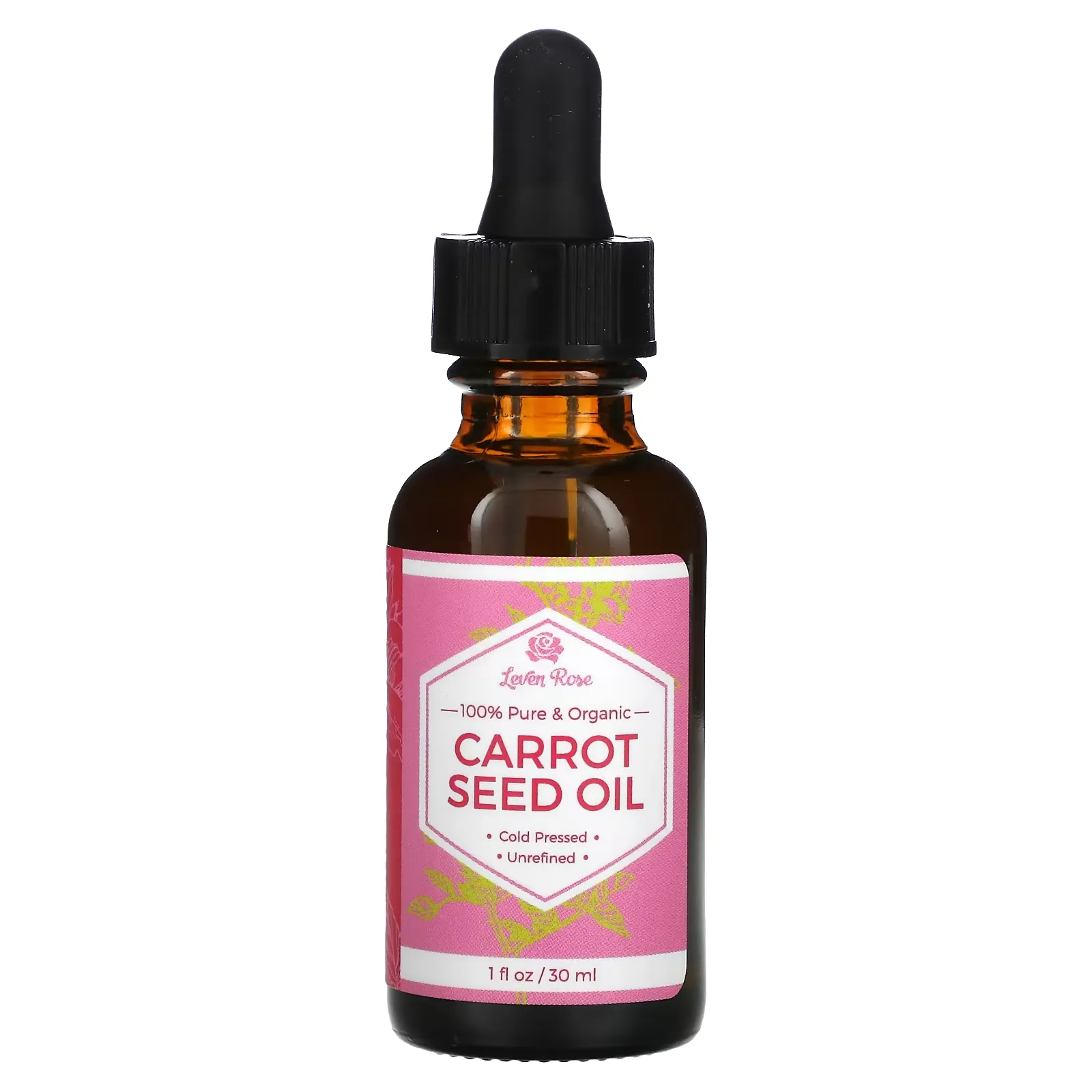 100% Pure & Organic, Carrot Seed Oil, 1 fl oz (30 ml)