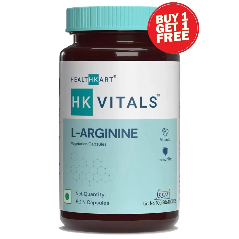 Healt HK Vitals L Arginine,  60 capsules