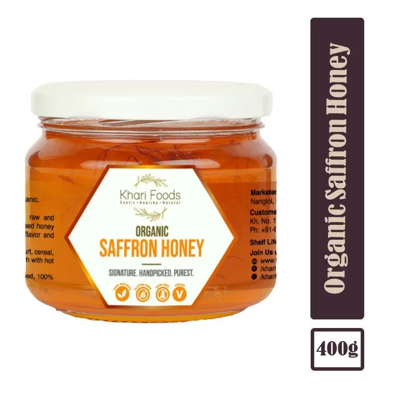 Khari Foods Premium Organic Saffron Honey