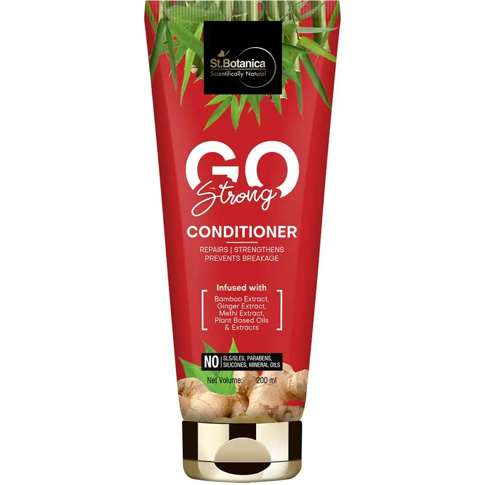 St.Botanica GO Strong Hair Conditioner,  200 ml  with Bamboo Extract, Ginger Extract, Methi Extract