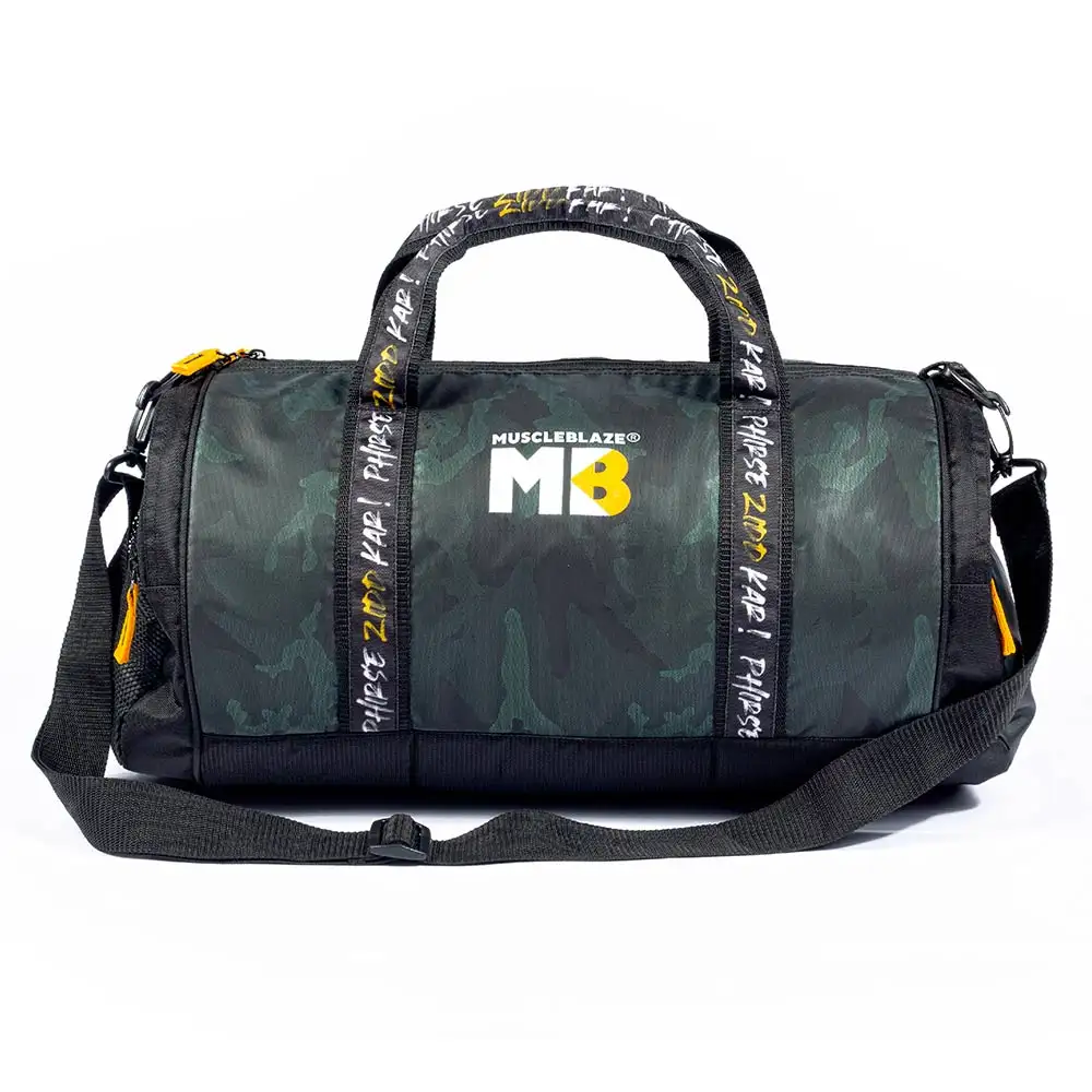 MuscleBlaze Phirse Zidd Kar Gym Bag,  Camo, 30L