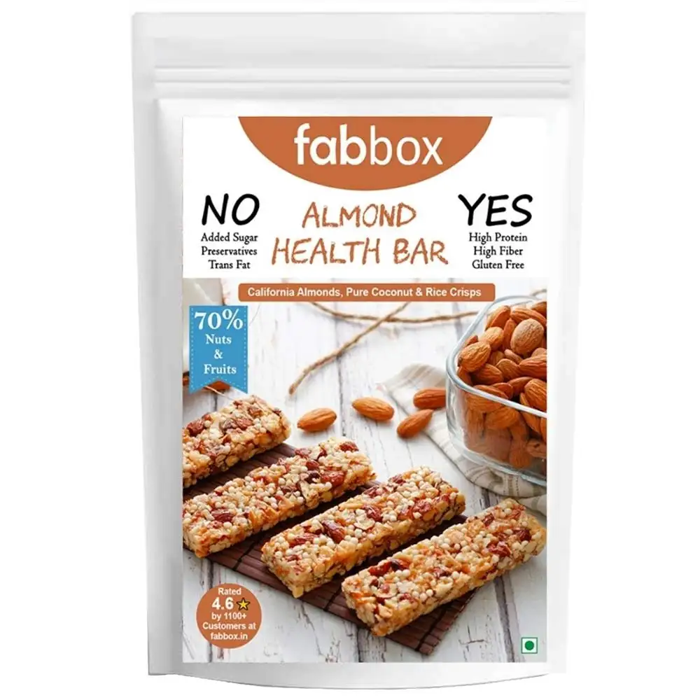 Fabbox Almond Health Bar,  120 g  Unflavored