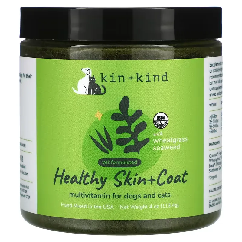 Healthy Skin + Coat,  For Dogs and Cats, 4 oz (113.4 g)