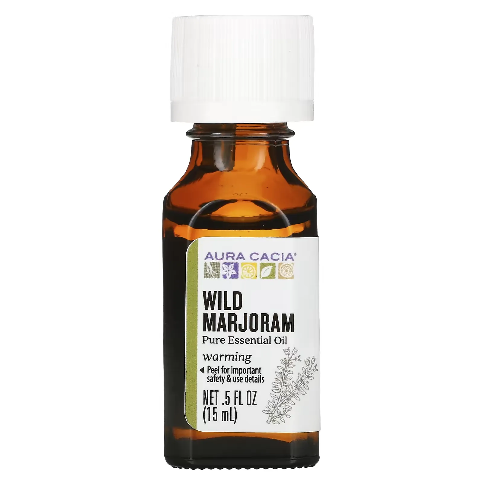 Pure Essential Oil, Wild Marjoram, 0.5 fl oz (15 ml)