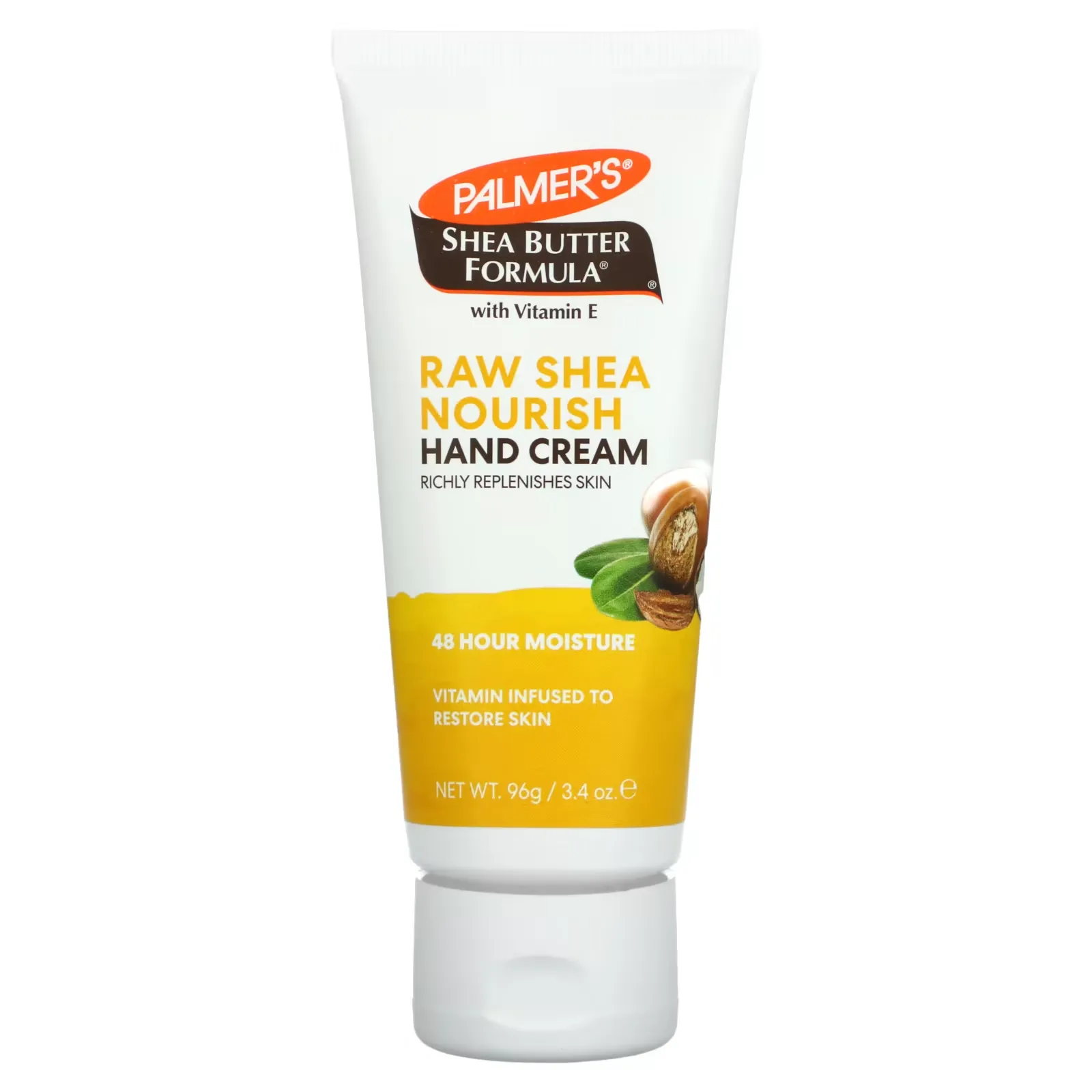 Shea Butter Formula with Vitamin E, Raw Shea Nourish Hand Cream, 3.4 oz (96 g)