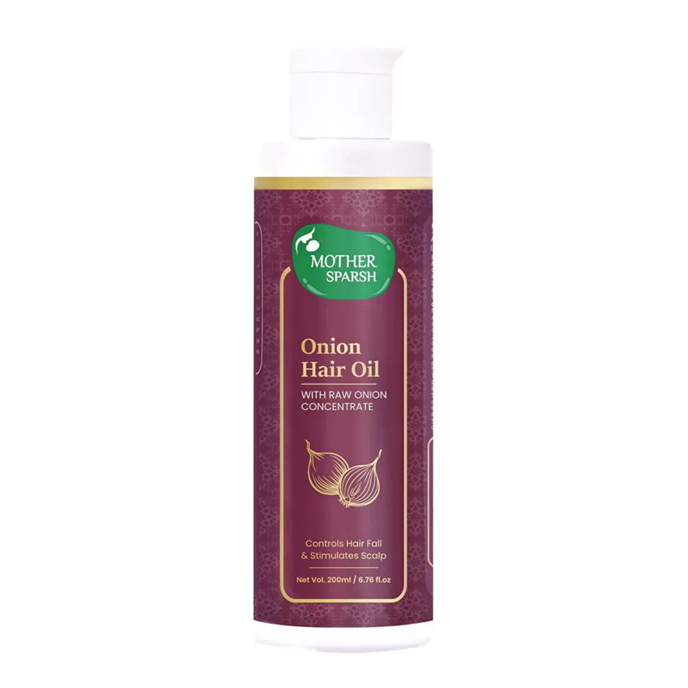 Mother Sparsh Onion Hair Oil With Raw Onion Concentrate For Hair Fall Control