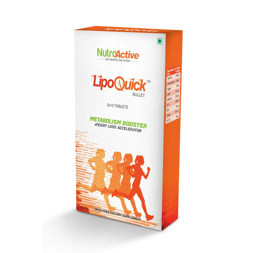 Nutroactive Lipoquick Bullet Fat Burner 30 Tablets