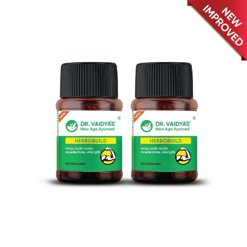 Dr. Vaidya's Herbobuild Capsules (Pack Of 2)