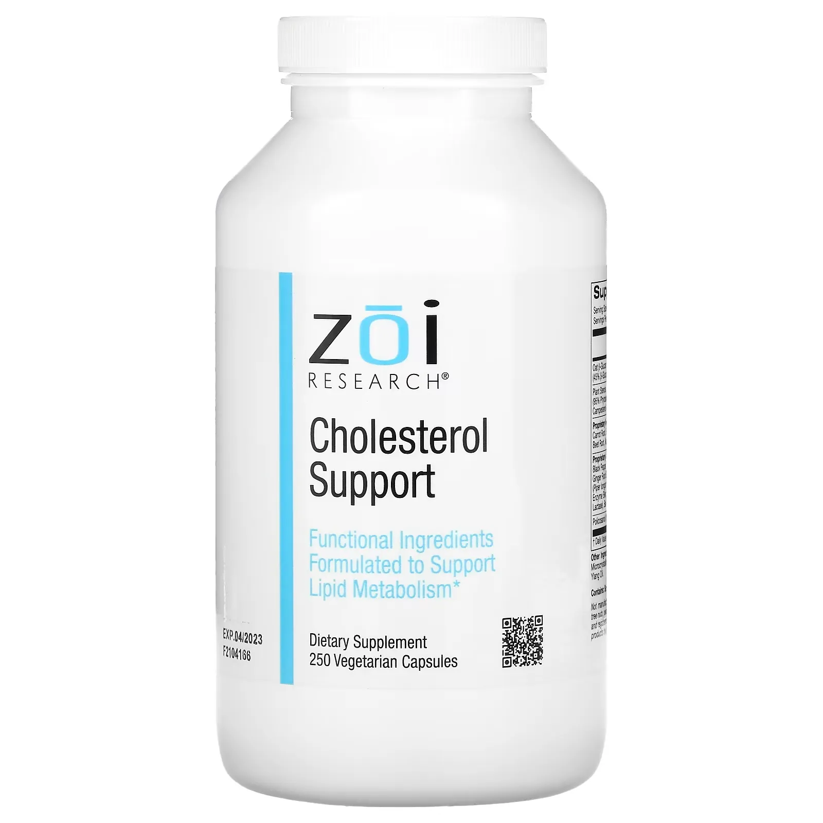 Cholesterol Support, 250 Vegetarian Capsules