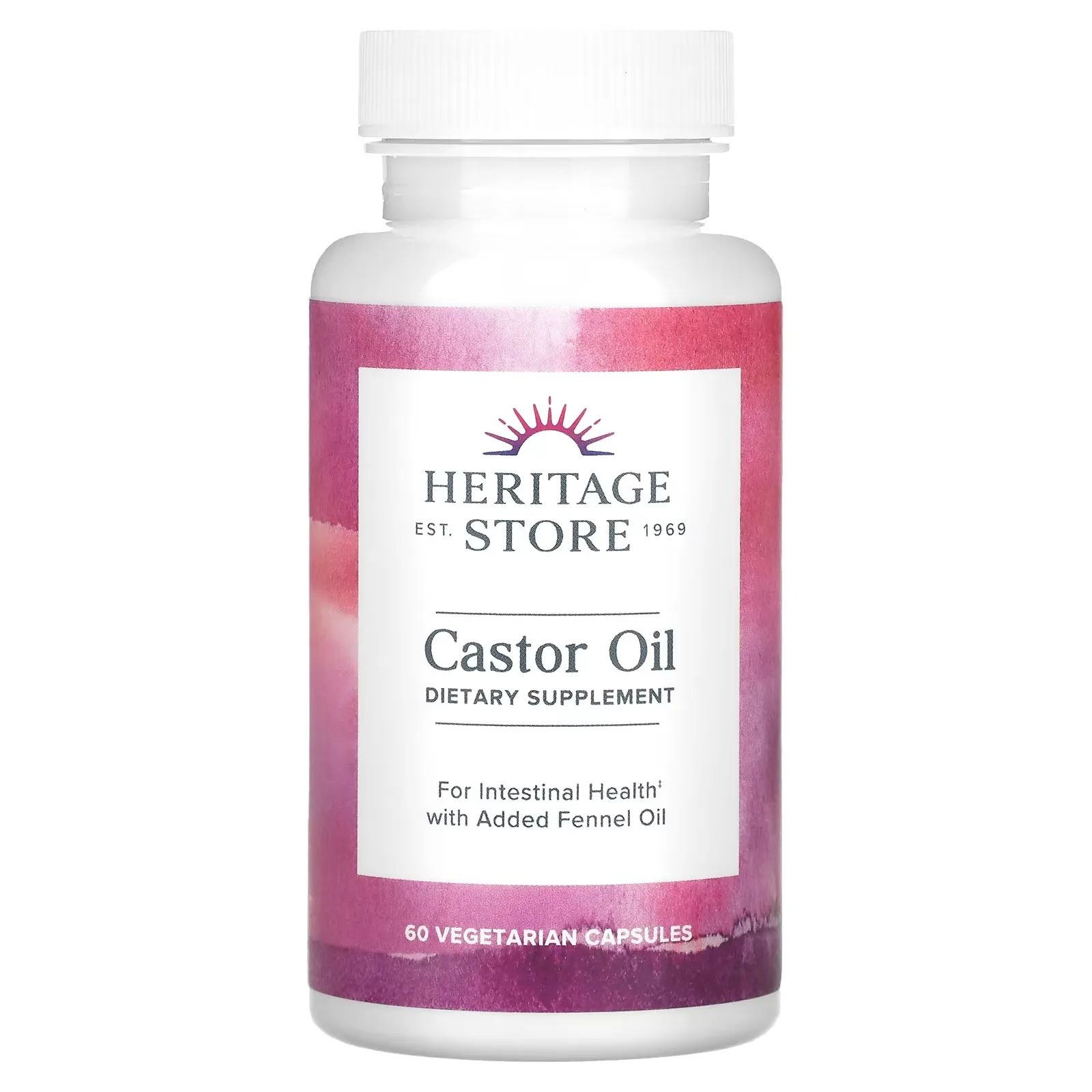 Castor Oil, 60 Vegetarian Capsules