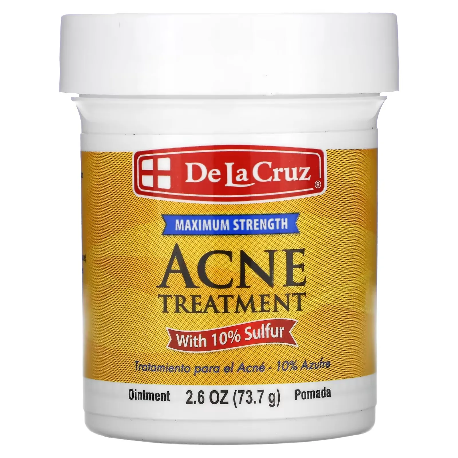 Acne Treatment Ointment with 10% Sulfur, Maximum Strength, 2.6 oz (73.7 g)