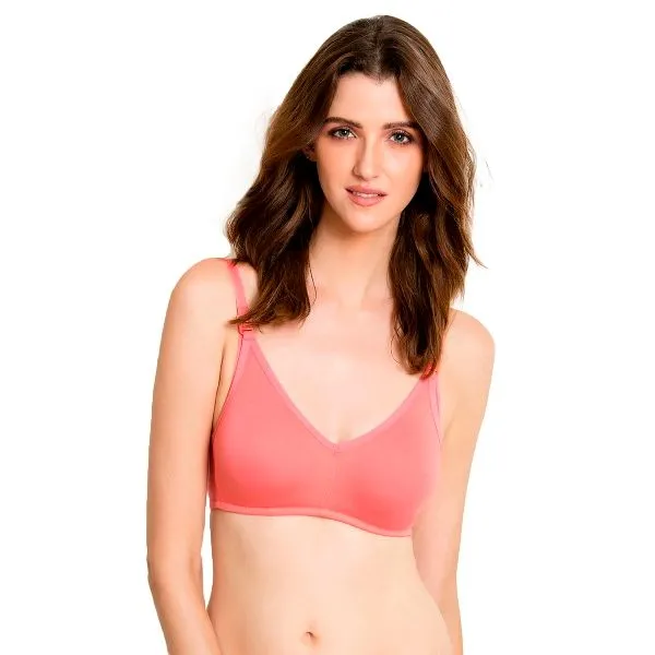 Zivame Double Layered Wirefree Nursing Bra - Pink