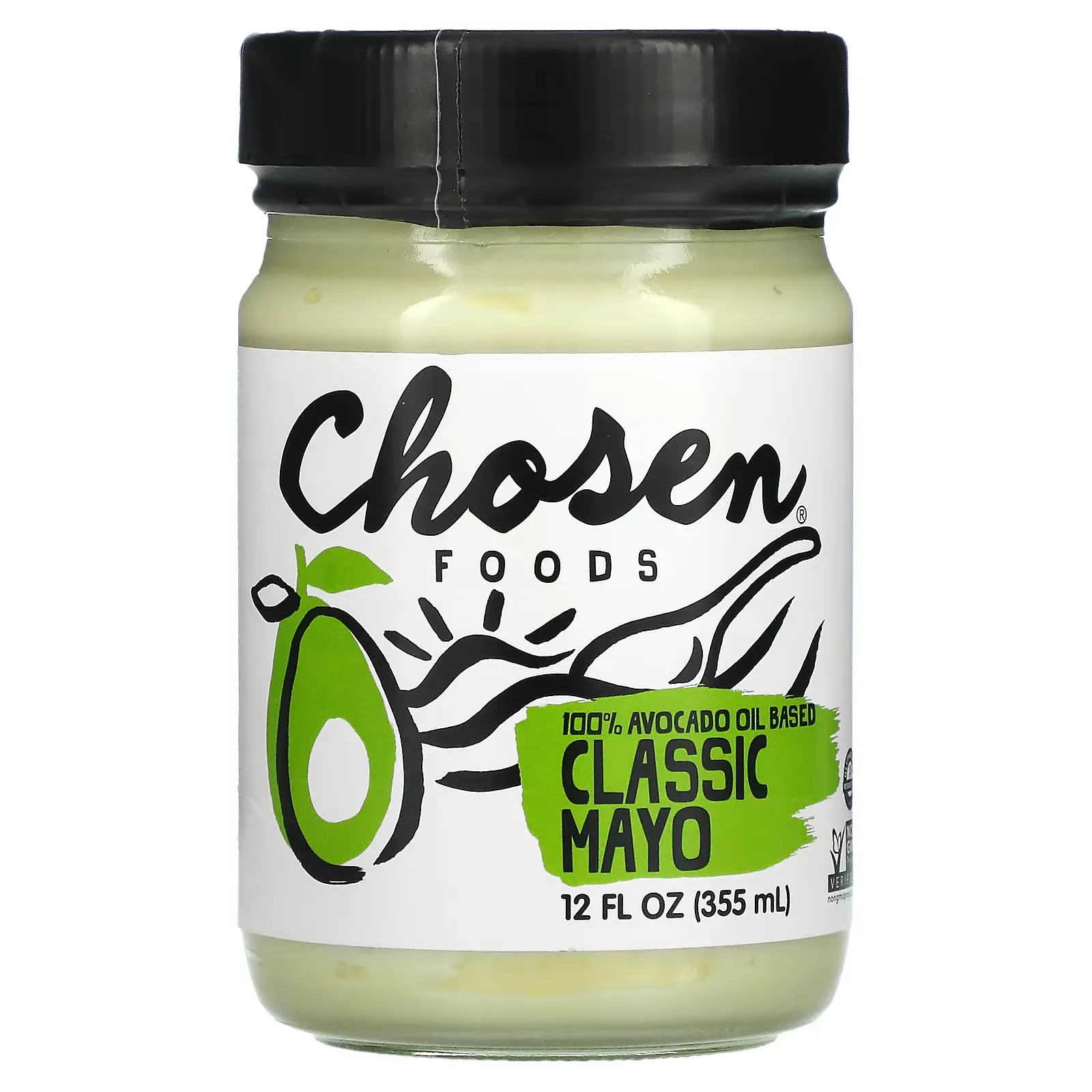 100% Avocado Oil Based, Classic Mayo, 12 fl oz (355 ml)