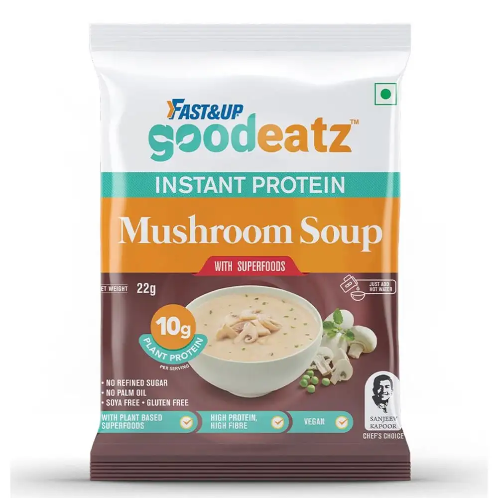 Fast & Up Instant Protein Mushroom Soup,  22 g  Unflavoured