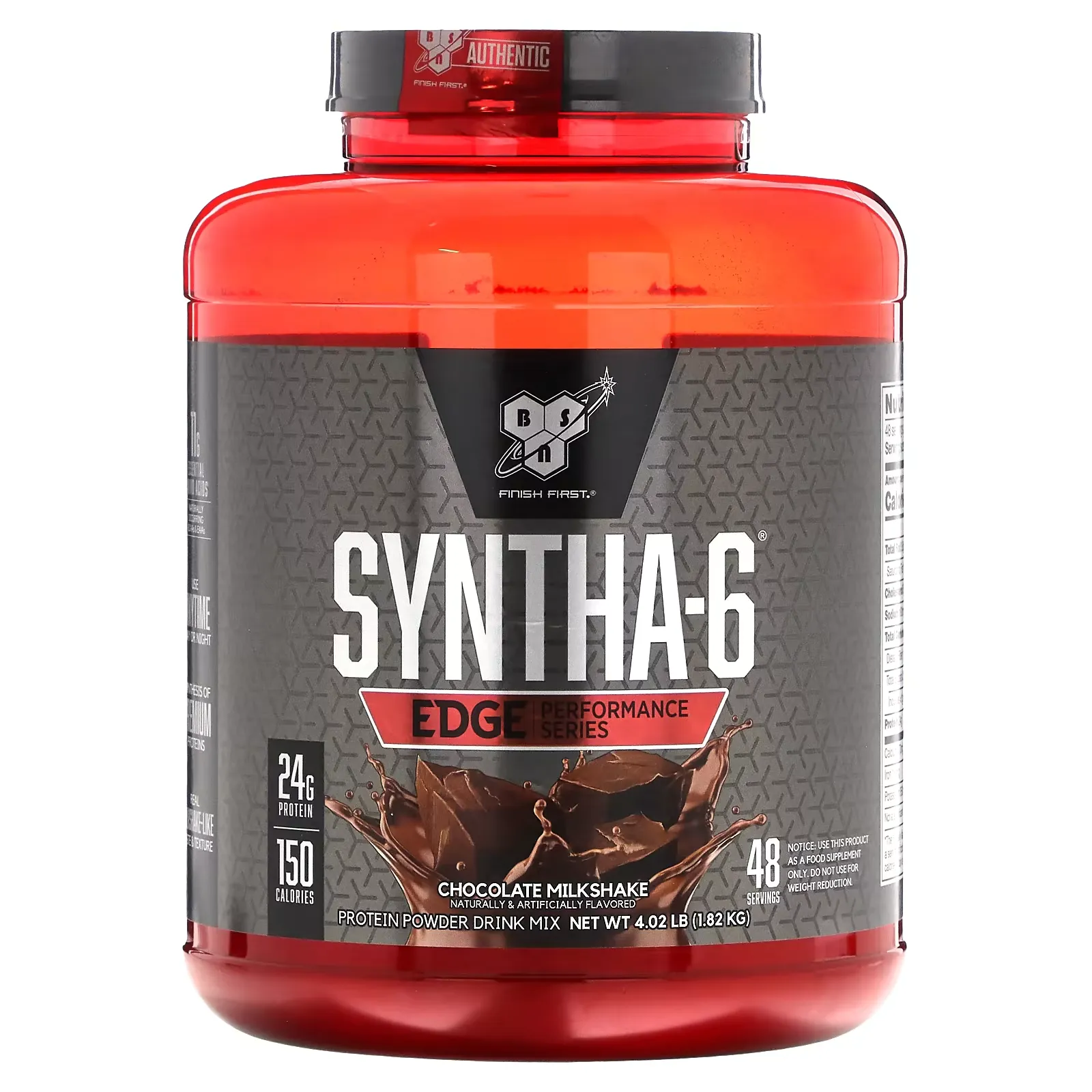 Syntha-6 Edge, Protein Powder Drink Mix, Chocolate Milkshake, 4.02 lb (1.82 kg)