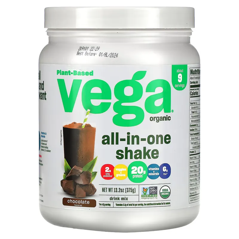 Organic, All-in-One Shake, Chocolate, 13.2 oz (375 g)