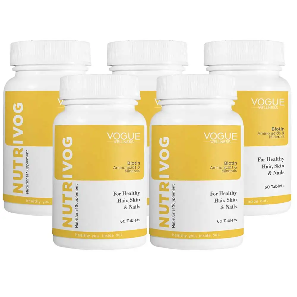 Vogue Wellness Nutrivog,  60 tablet(s)  Unflavoured (Pack of 5)