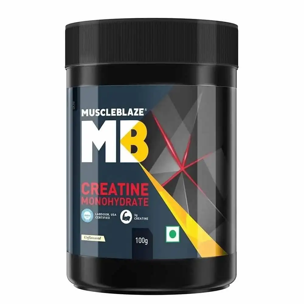 MuscleBlaze Creatine Monohydrate Powders,  Unflavoured  0.22 lb