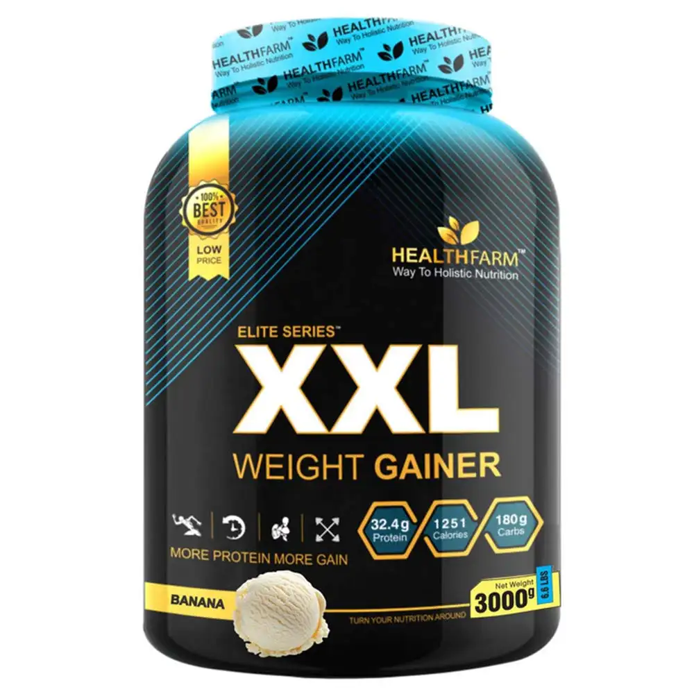 Healthfarm Elite Series XXL Weight Gainer,  6.6 lb  Vanilla