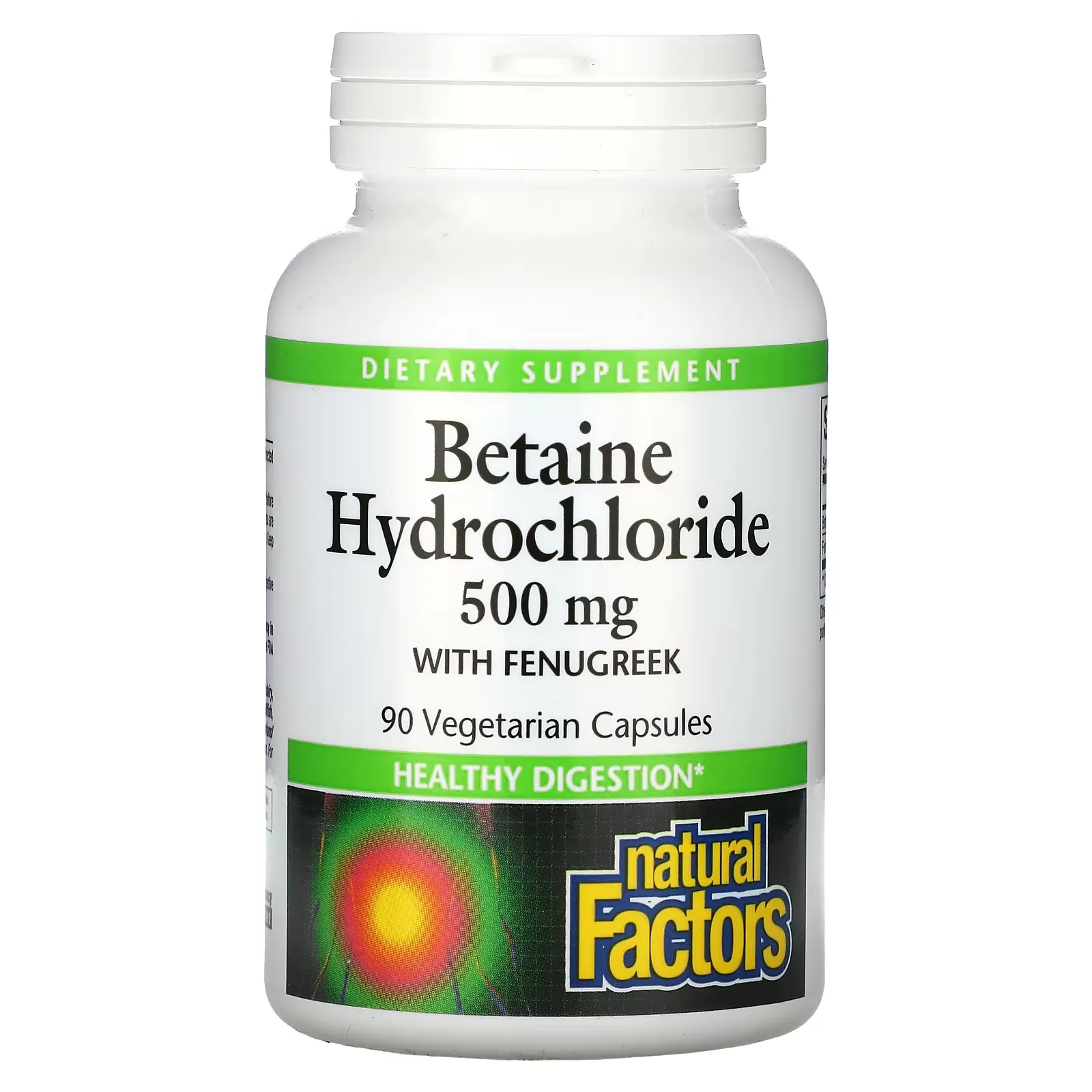 Betaine Hydrochloride with Fenugreek, 500 mg, 90 Vegetarian Capsules