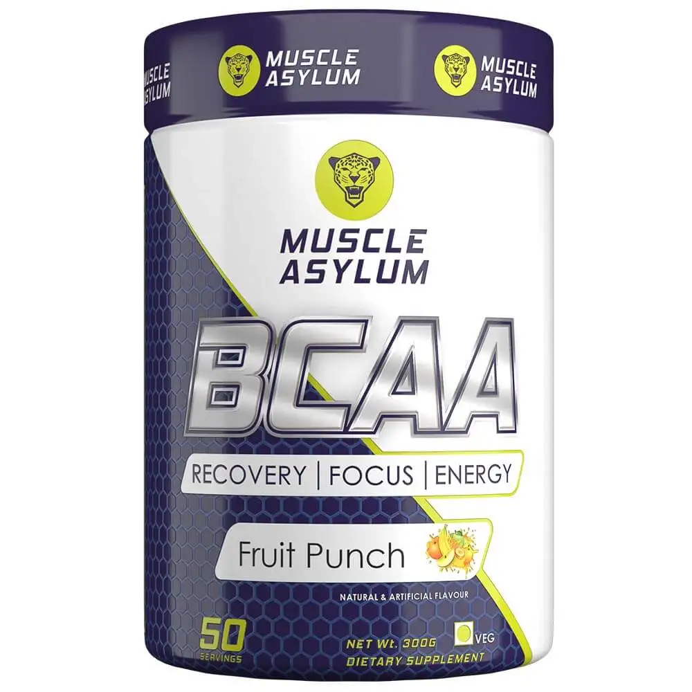 Muscle Asylum BCAA,  0.66 lb  50 Servings  Fruit Punch