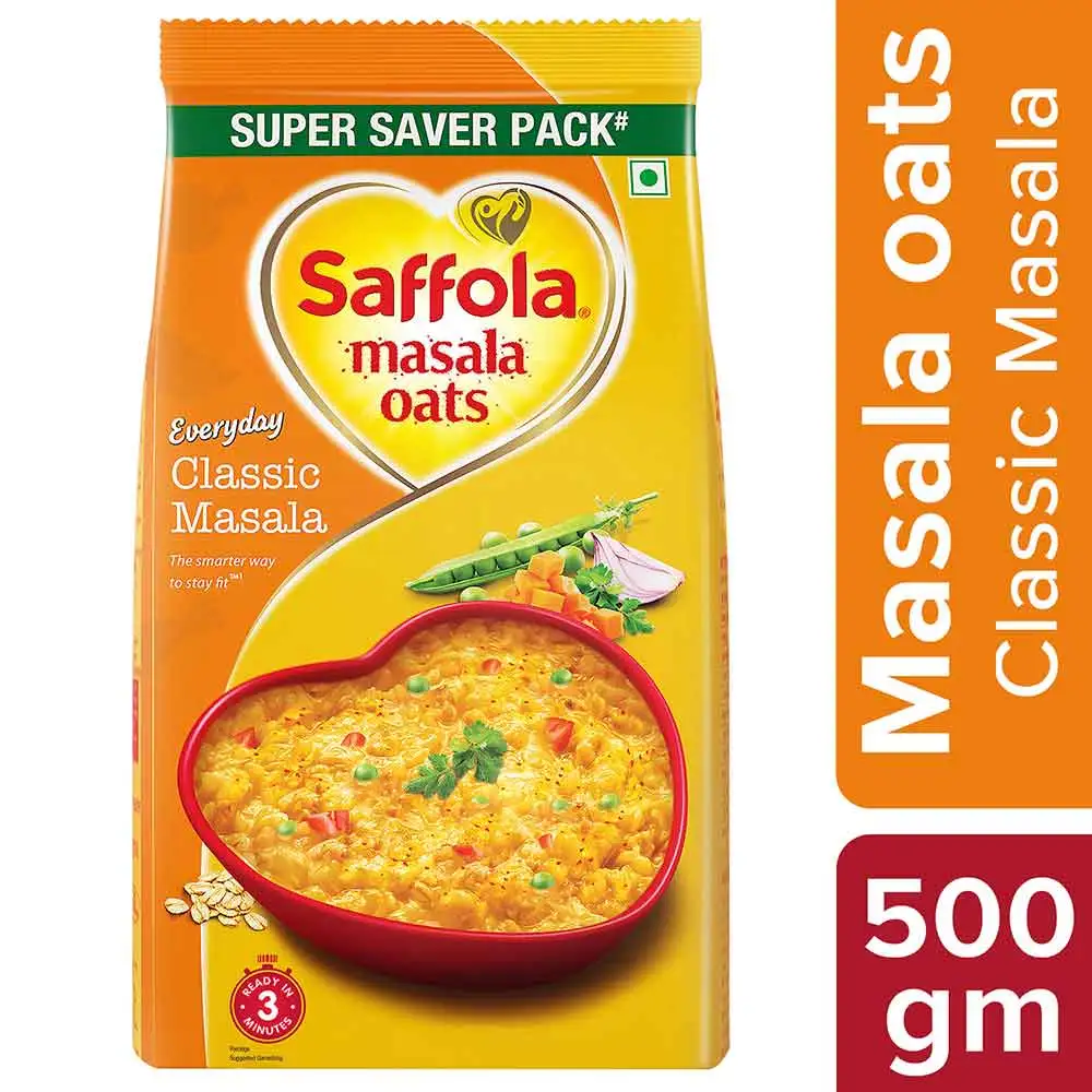 Saffola Masala Oats,  500 g  Classic Masala