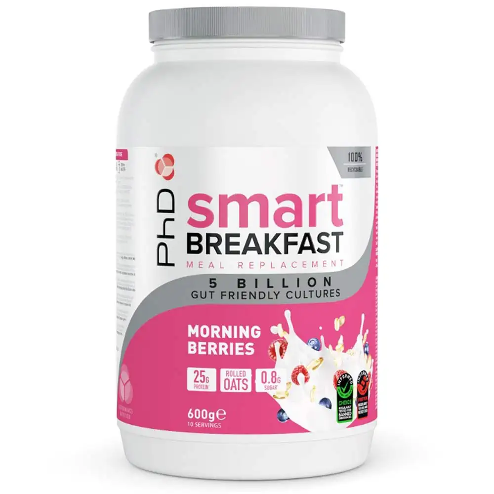 PhD Smart Breakfast Meal Replacement,  600 g  Morning Berries