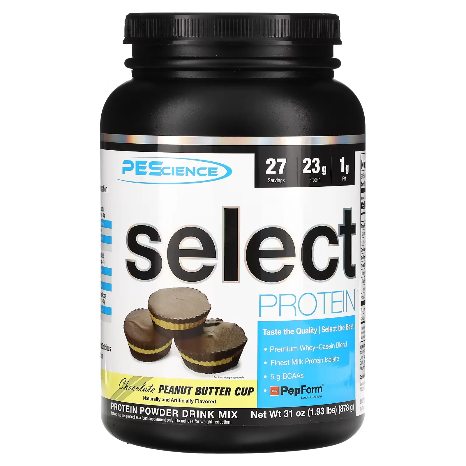 Select Protein, Protein Powder Drink Mix, Chocolate Peanut Butter Cup, 1.93 lbs (878 g)