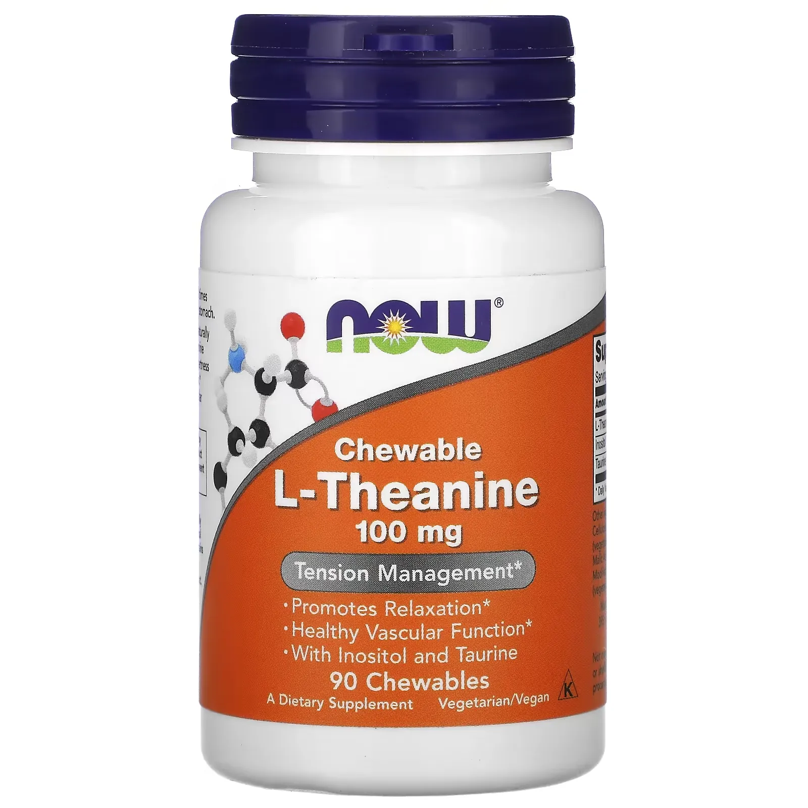 Chewable L-Theanine , 100 mg, 90 Chewables