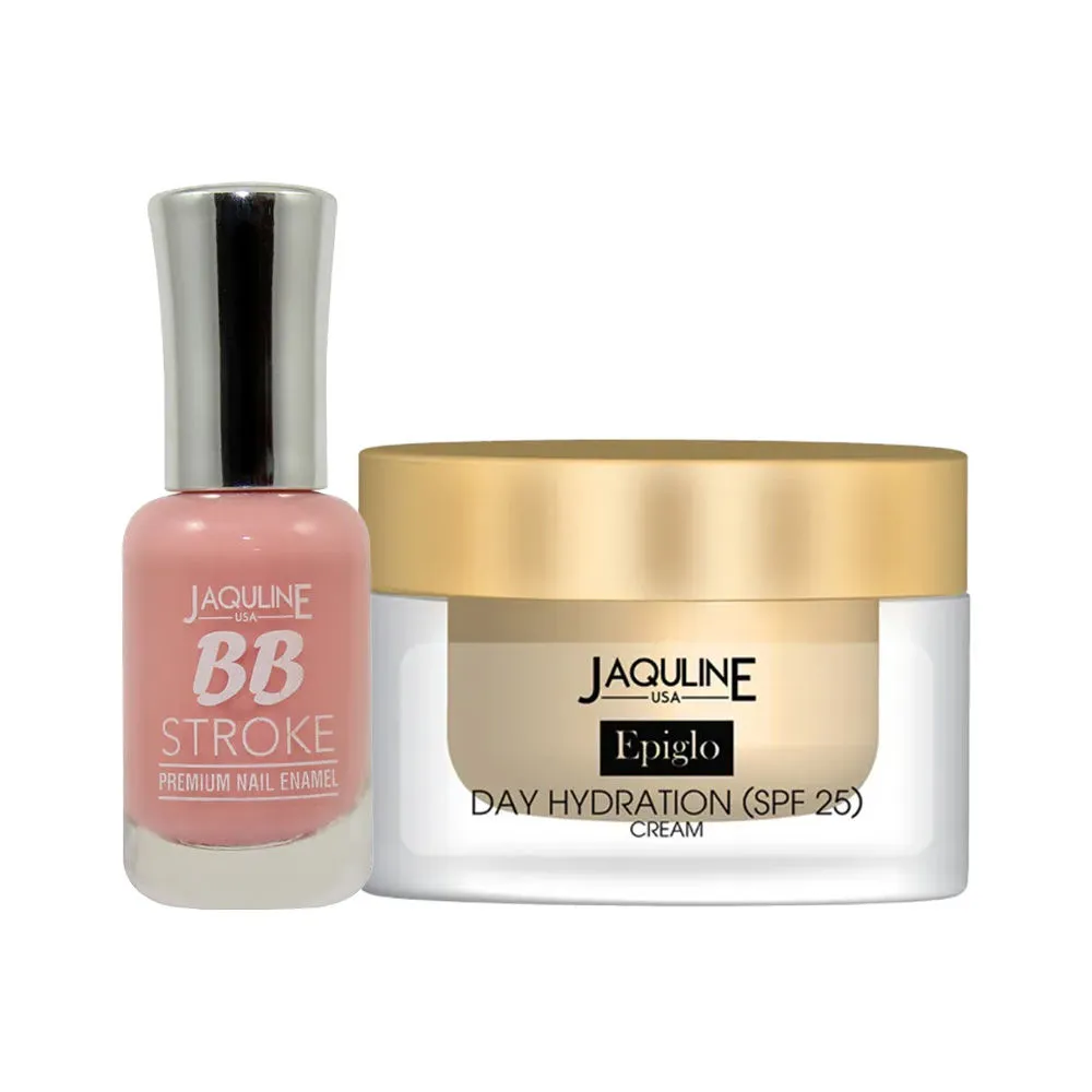 Jaquline USA BB Stroke Nail Enamel + Epiglo Day Hydration Cream